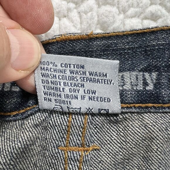 Anchor Blue Beyond Baggy Denim Shorts Men’s Size 29 Blue Y2K Hip Hop Streetwear - Picture 9 of 9